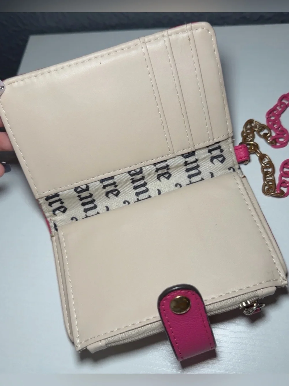Juicy Couture compact leather